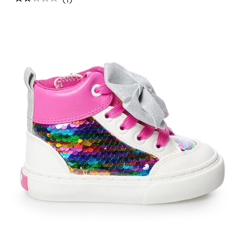 💘 JoJo Siwa 💘 Rainbow Sequins High Top Sneakers